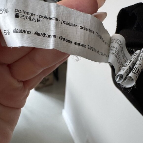 Zara Black Embellished Short Sleeve Tee - Picture 9 of 12